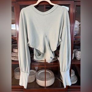 Free People We the Free Thermal long sleeve shirt crossover waist